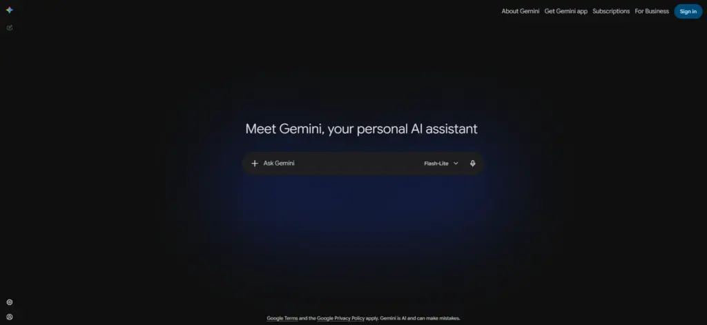 Gemini AI writing Tool