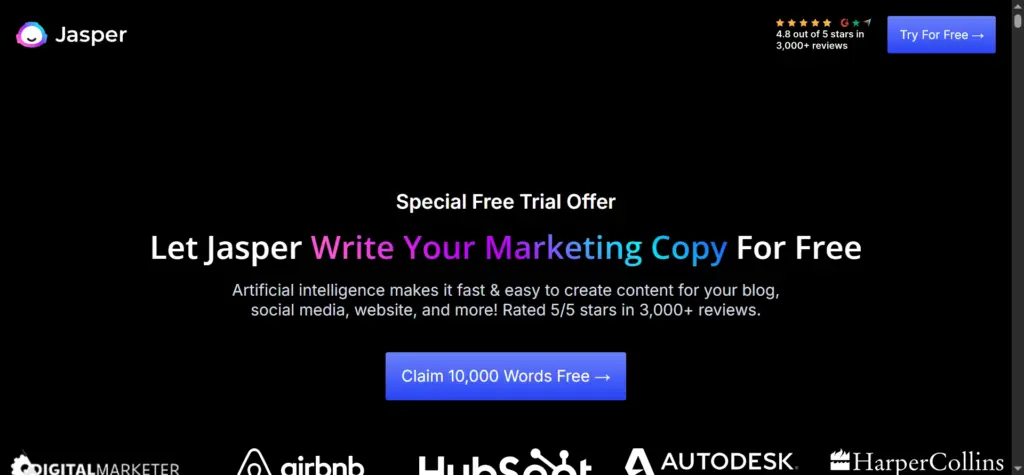 JasperAI writing Tool