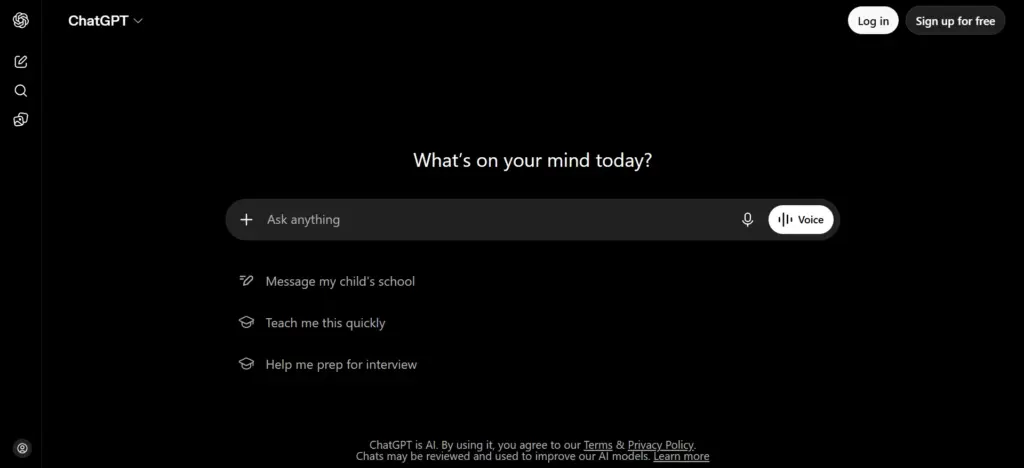 chatgpt AI writing Tool
