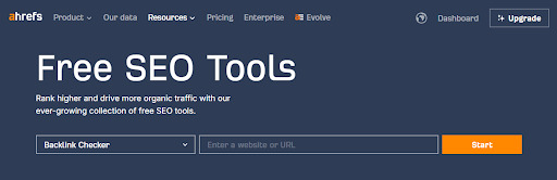 Ahrefs for tracking backlinks