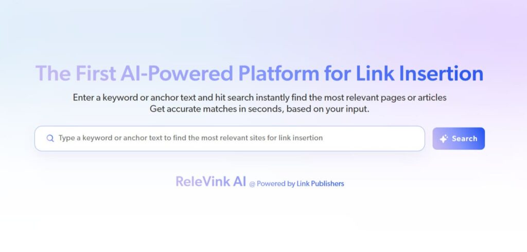 relevink ai - link insertion tool