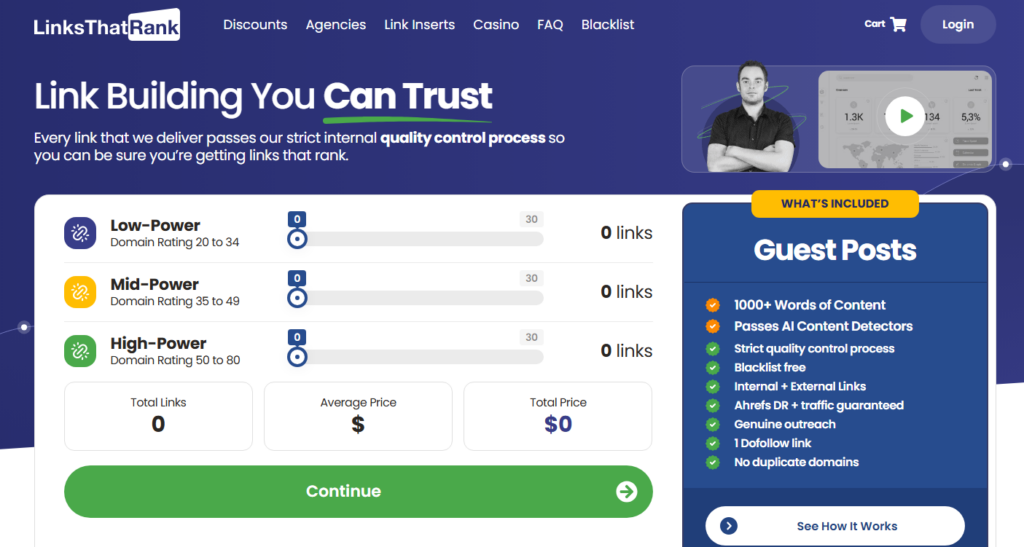 links that rank link building platform