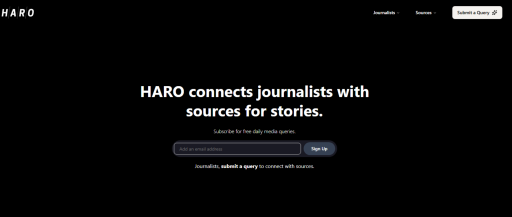 HARO link building services