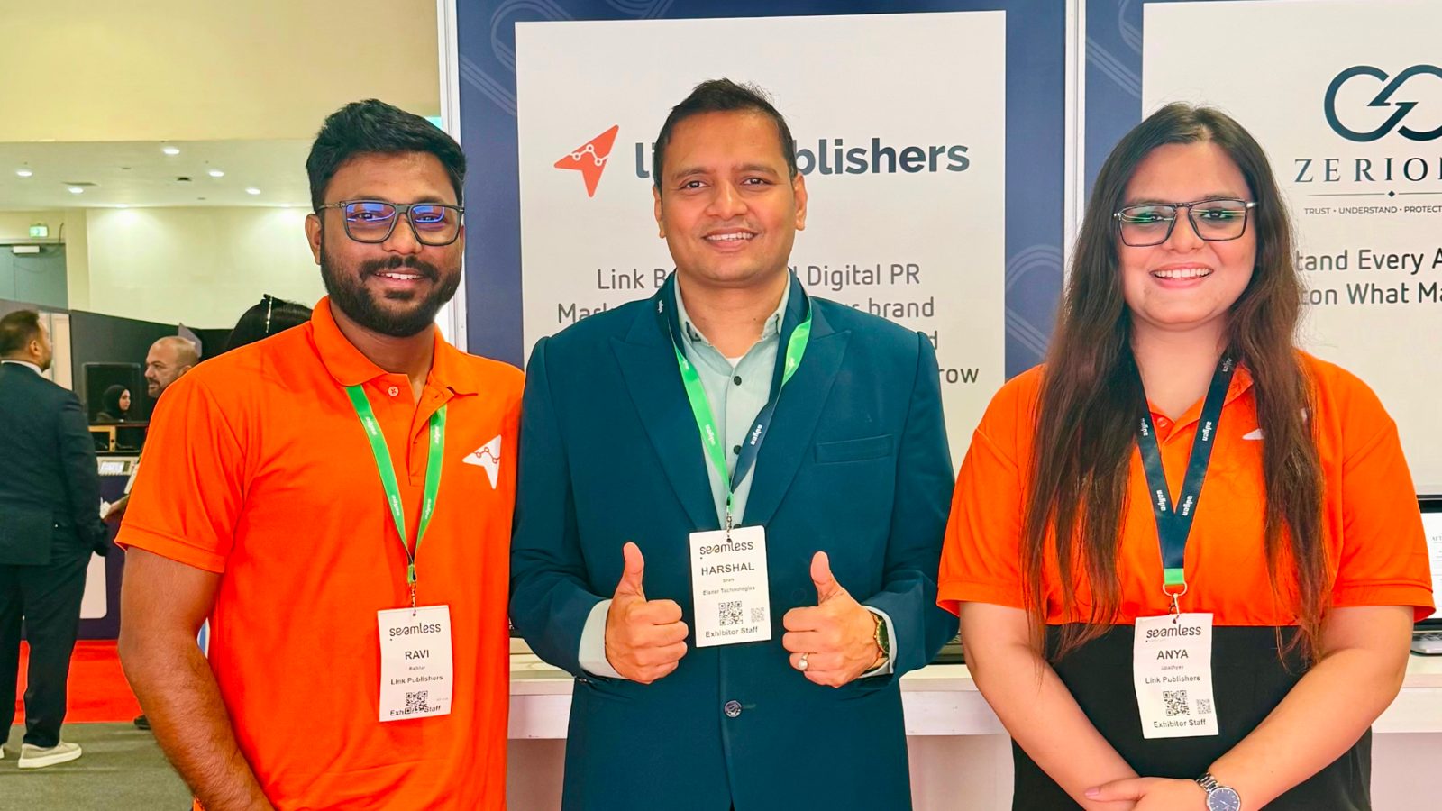 Link Publishers team at Seamless Digital Commerce 2026, Dubai
