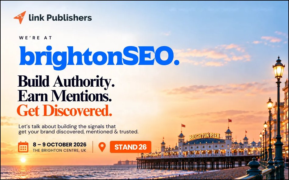 GlobeNewswire — Link Publishers Heads to brightonSEO 2026 to Discuss the Future of Search Visibility