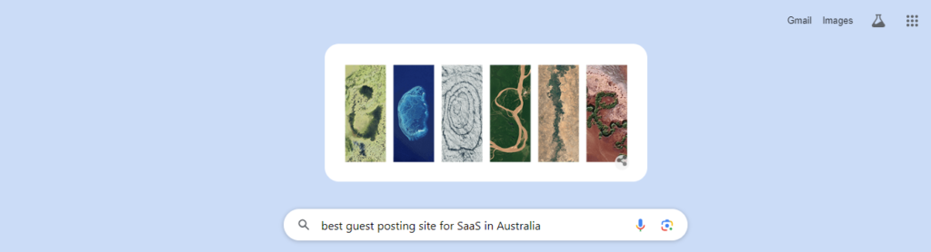 Search best guest posting sites for saas on google