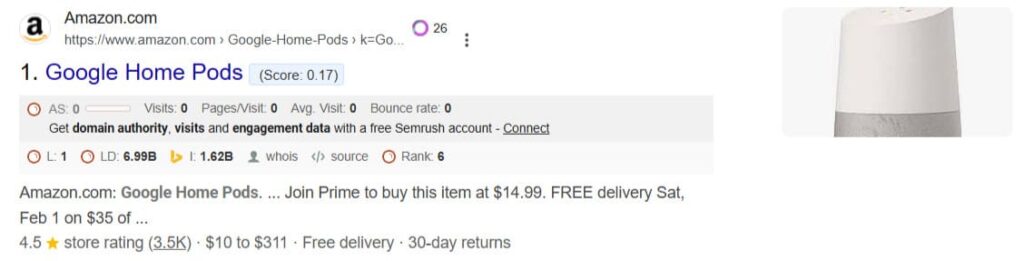 Product Schema example