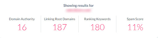 Online Learning Tool website domain metrics