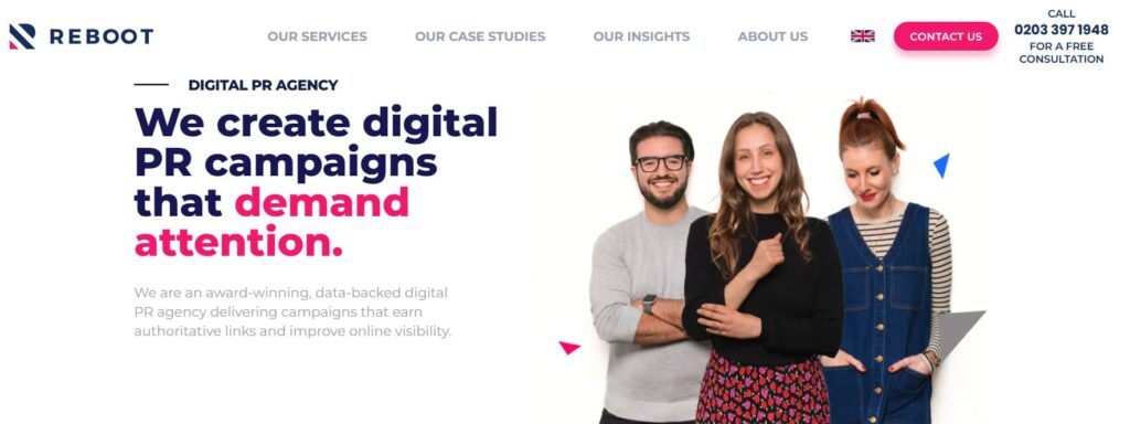 Reboot Online digital pr agency
