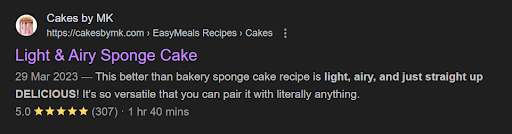example of first page having more backlinks