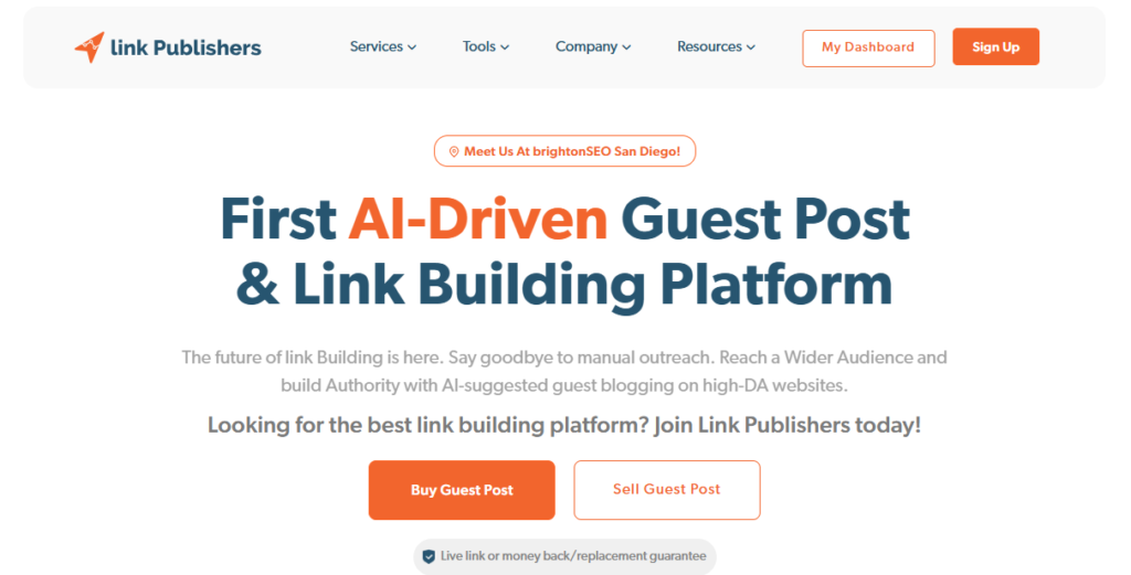 link publishers the link building platform