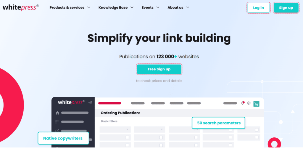 whitepress link building platform